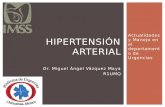 Hipertensión arterial; actualidades y manejo en el depto. de Urgencias.