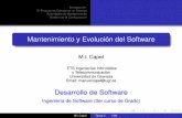 Mantenimiento y evolución del software