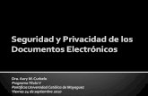 Seguridad y Privacidad de Documentos Electronicos