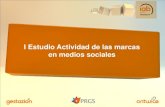 Primer Estudio de la Actividad de las Marcas en Medios Sociales