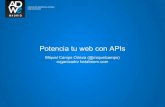 Potenciando tu web con APIs de Miquel Camps para ADWE Madrid