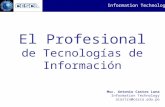 El Profesional de Tecnologías de Información