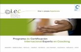 Programa de la Certificación Internacional Experto en Coaching