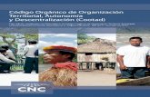 Codigo organico organizacion territorial y autonomia descentralizada