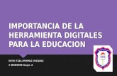 Importancia de la herramienta digitales para la educacion