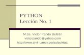 Lección No. 1 de Python