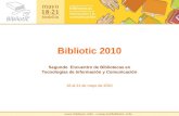 Presentacion Bibliotic 2010