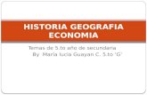 HISTORIA GEOGRAFIA Y ECONOMIA