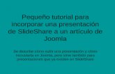 Embed Slide Share in Joomla