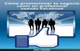 Como promocionar tu negocio como un profesional usando facebook