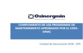 Procedimiento para la Supervisión del Cumplimiento de los Programas de Mantenimiento aprobados por el COES-SINAC