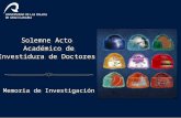 Memoria de Investigación de la ULPGC. Curso 2010-2011