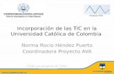 Incorporación de TIC en la Universidad Católica de Colombia
