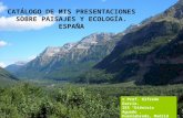 Catálogo sobre presentaciones de ecología y paisajes en España