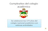 Cumpleaños del colegio académico