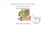 Guia del usuario  de la Biblioteca de Andorra