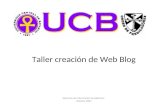 Taller Creacion  Web Blog