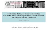 Visibilidad de la producción científica del Instituto de Investigaciones Gino Germani a través de los repositorios