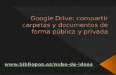 Drive: Compartir carpetas y documentos de forma pública y privada