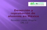 Mexico, desercion y reprobacion en educacion basica