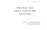 Proyecto Educativo de Centro. 2011