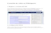 Creación De Un Wiki Con Wikispaces