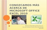 Conozcamos más acerca de Microsoft Excel 2010