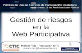 Gestion de riesgos en la Web Participativa (2008)