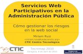 Servicios web participativos en la Administración Pública (Tecnimap 2010)