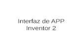 Interfaz de app inventor 2
