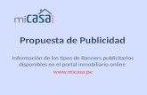 Banners Publicitarios en Portal Inmobiliario del Perú