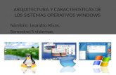 Arquitectura y caracteristicas de los sistemas operativos windows