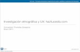 Investigación etnográfica y UX: haztucesta.com