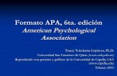 Formato y normas APA, 6ta. edición