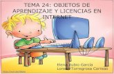 Tema 24 Objetos de aprendizaje y licencias en Internet