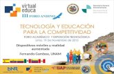 Presentación realizada en el III Foro Andino, Virtual Educa