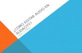 Cómo editar audio en audacity