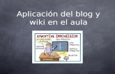 Aplicacion blog y wiki en aula