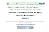 Sintesis informativa 13 12 2012