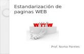 Estandarización de paginas web