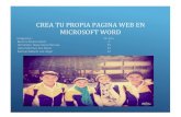 Manual de pagina web en Microsoft Word