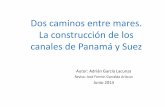 Construcción de los canales de Panamá y Suez