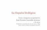 Litología de la España peninsular: elementos básicos