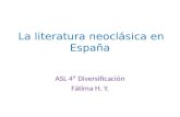 La literatura neoclásica en españa ppt