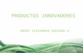 Productos innovadores henrry