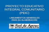 Proyecto Educativo Integral Comunitario  Peic
