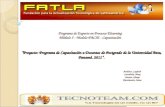 Proyecto: Programa de Capacitación a Docentes de Postgrado de la Universidad Beta, Panamá. 2011