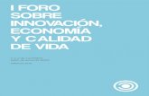 Programa  Foro Innovación, Economía y Calidad de Vida