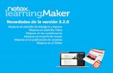 Netex learningMaker | What's New v3.2 [ES]