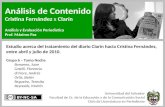 Análisis de Contenido - Cristina Fernández por Clarín (Abril-julio 2010)